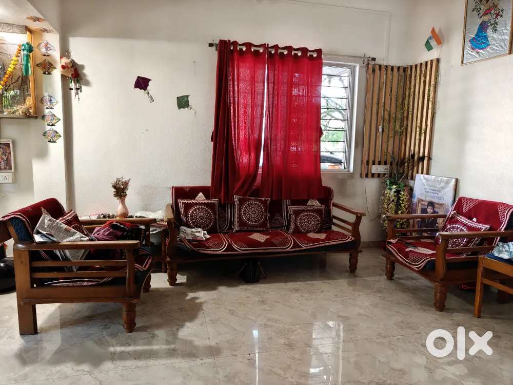 Pure sagvan wooden sofa set
