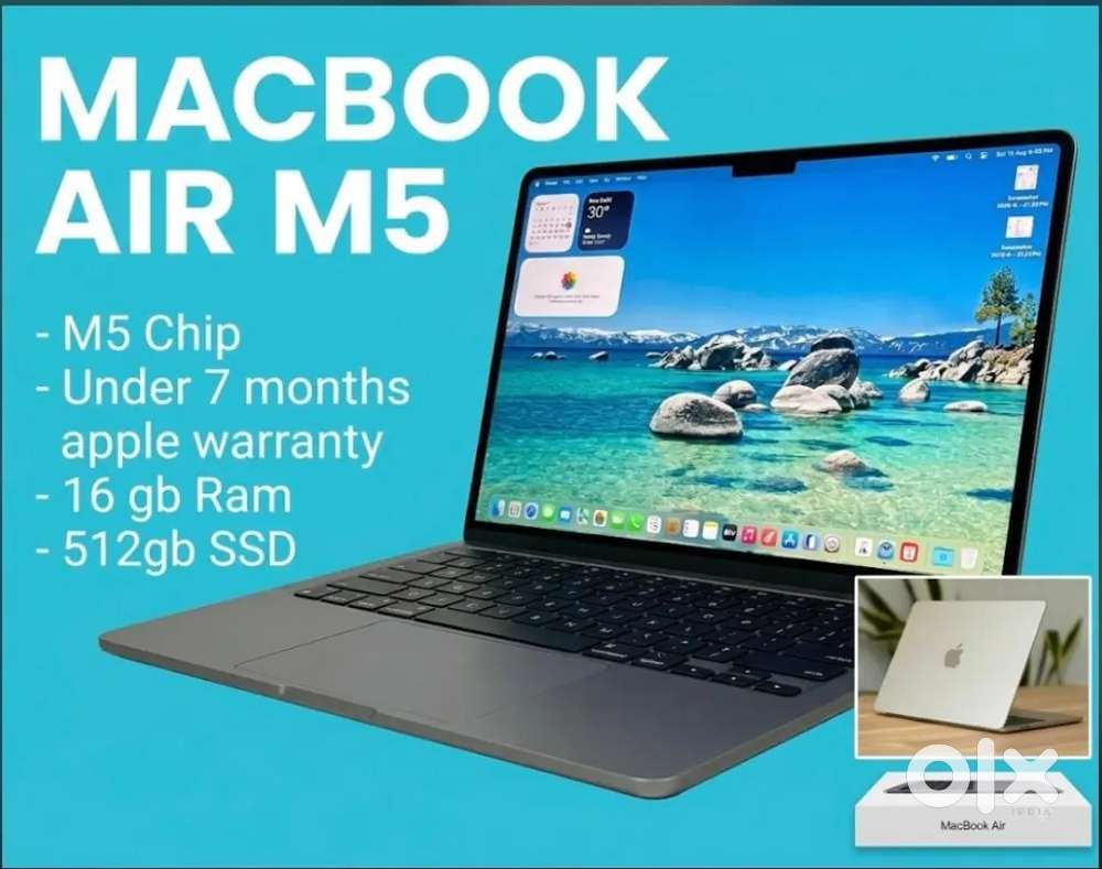 Macbook m5 air for sale brand new with 7months warranty