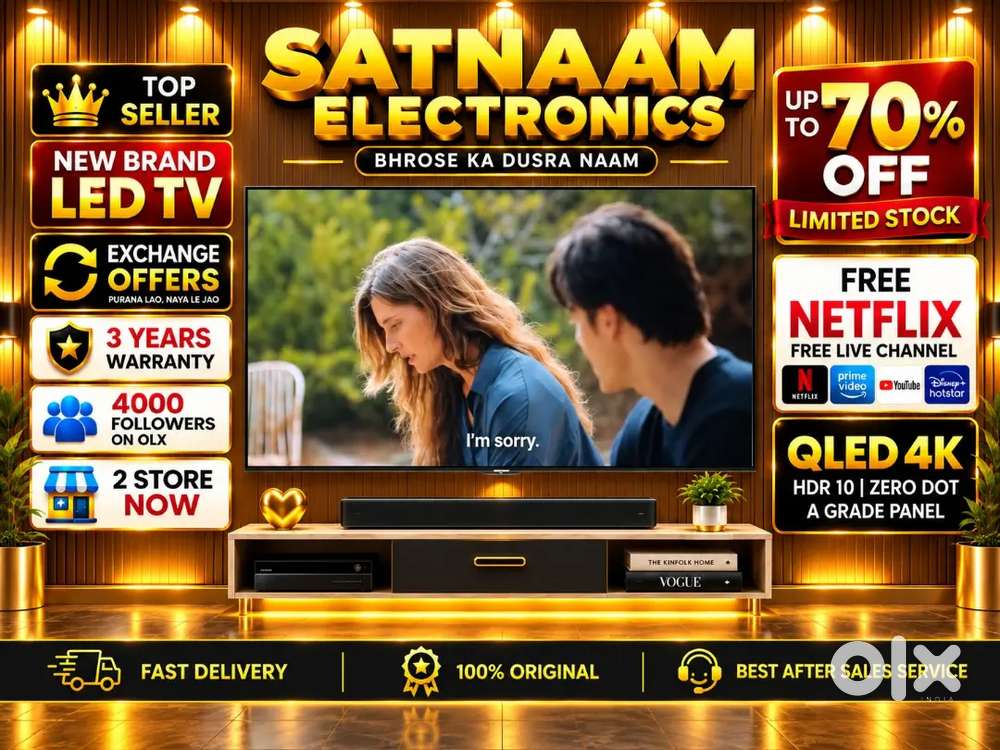 75% DISCOUNT SMART LED TV WITH EXCHANGE OFFER 3 YEARS WARRANTY