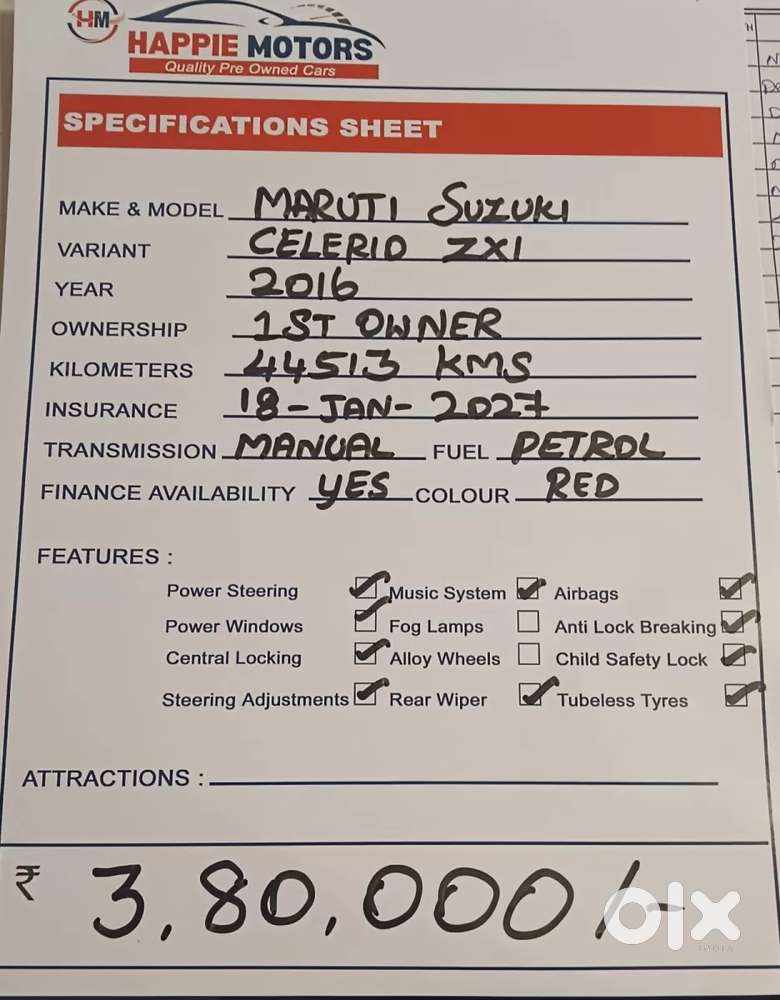 Maruti Suzuki Celerio Zxi, 2016, Petrol