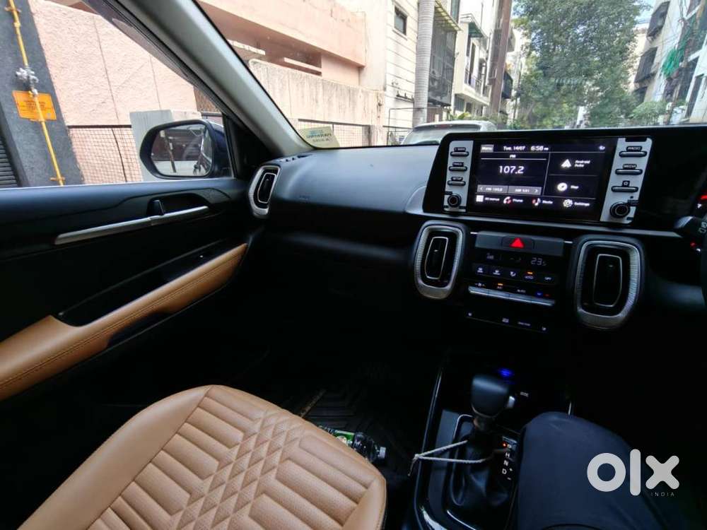 Kia Sonet Imperial Blue Color Htx 7dct