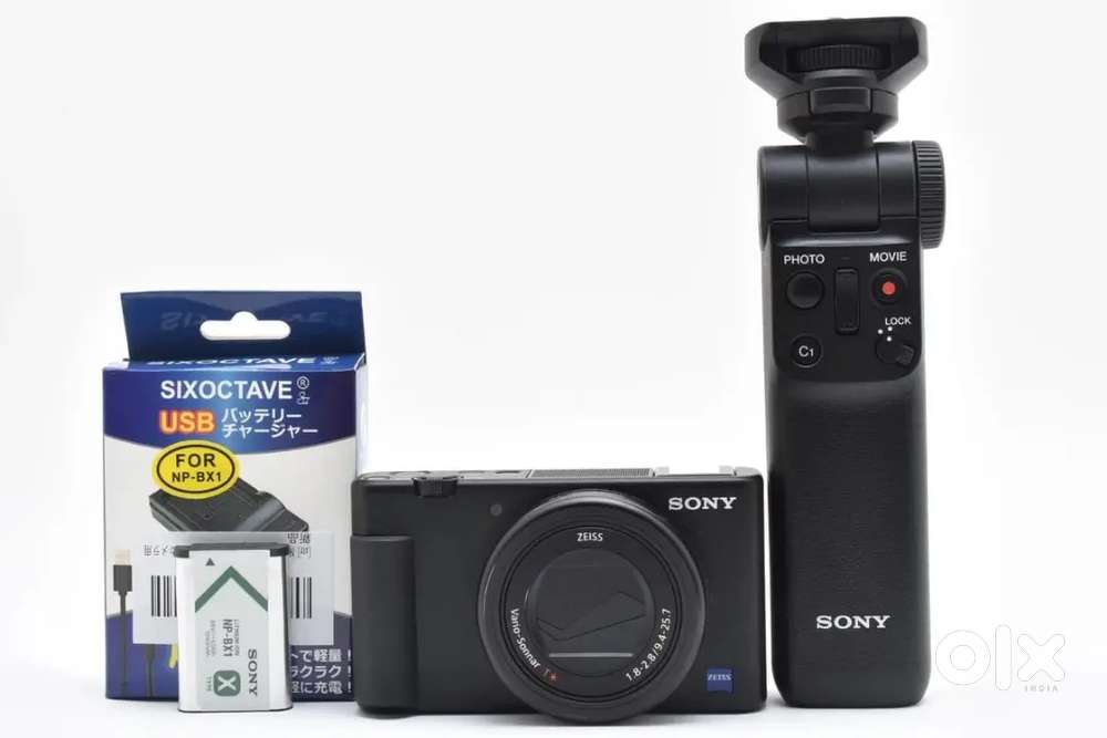 Sony VLOGCAM ZV-1G Shooting Grip Kit Compact Digital Camera Black
