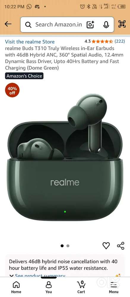 realme Buds T310 Truly Wireless in-Ear Earbuds