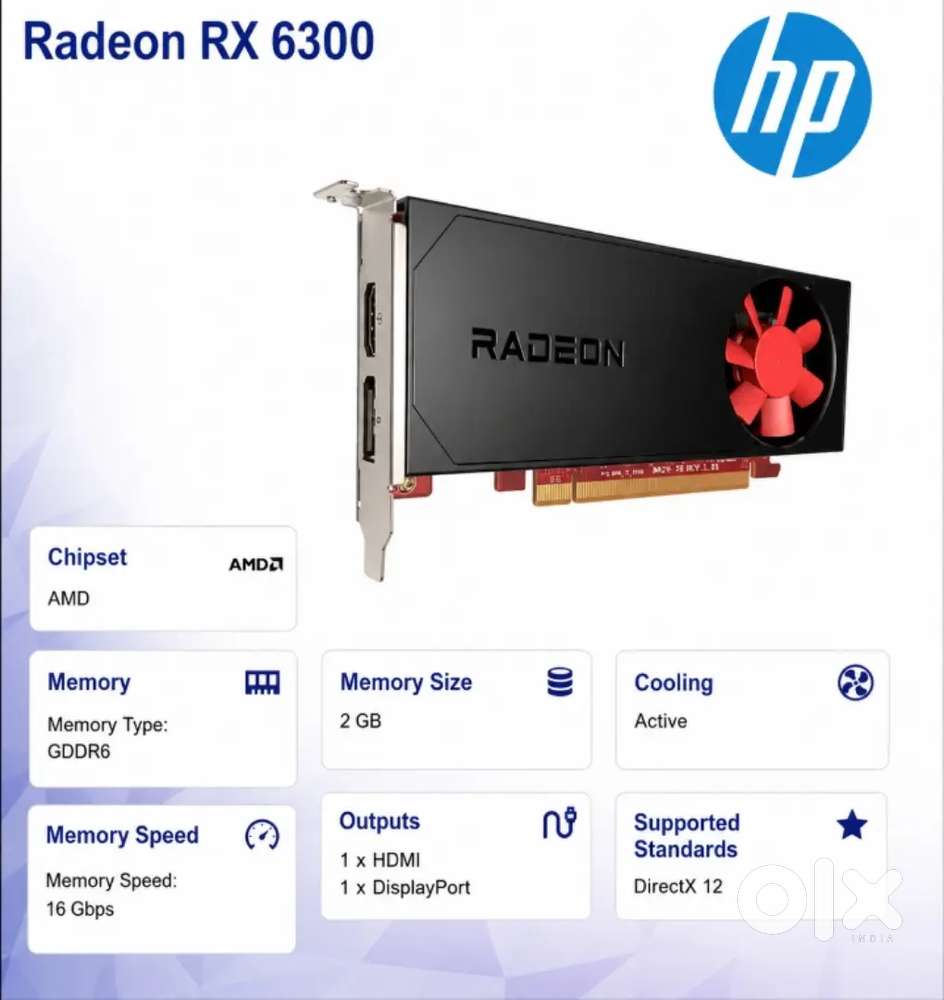 RX 6300 Graphics Card.