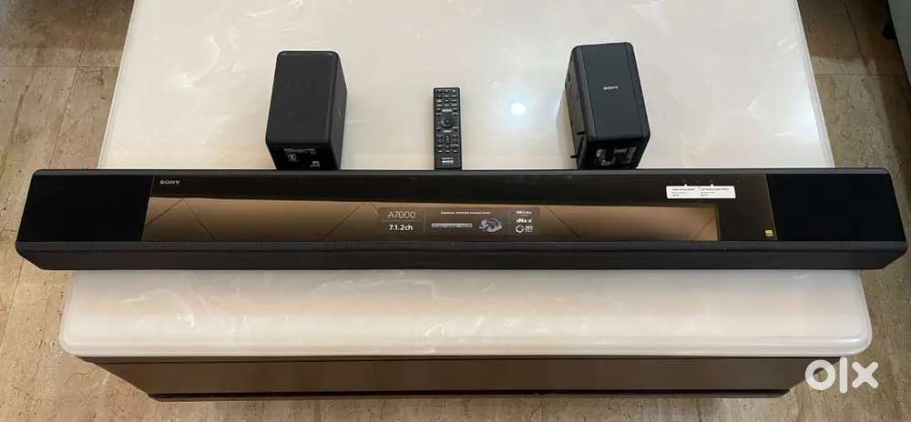 Sony Wireless HT-A7000 Sound bar and Sony SA-RS3S speaker home