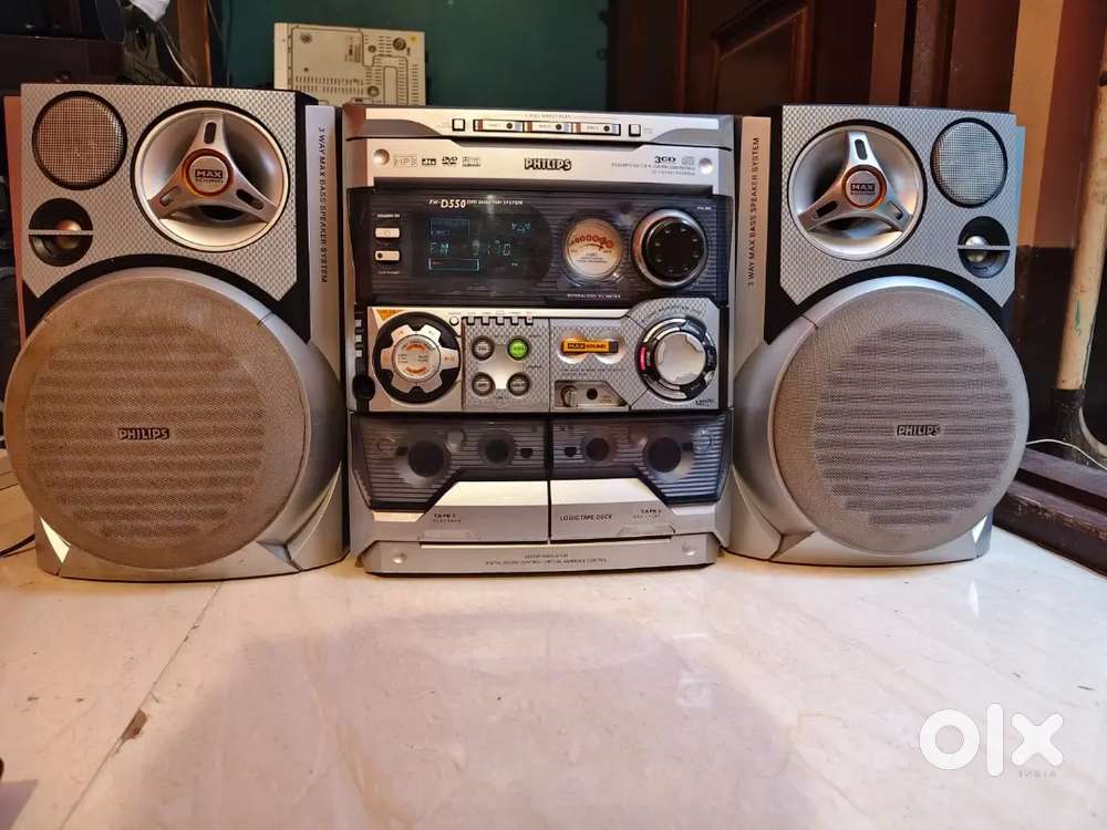 PHILIPS MUSIC SYSTEM FM AUX CASSETTE WORKING GOOD CONDITION - TVs