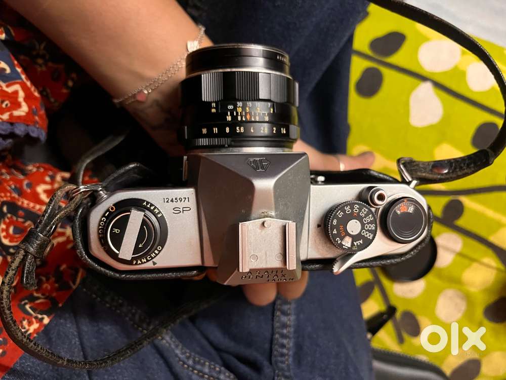 1970s Asahi Pentax Spotmatic Camera with Super Takumar f/1.4