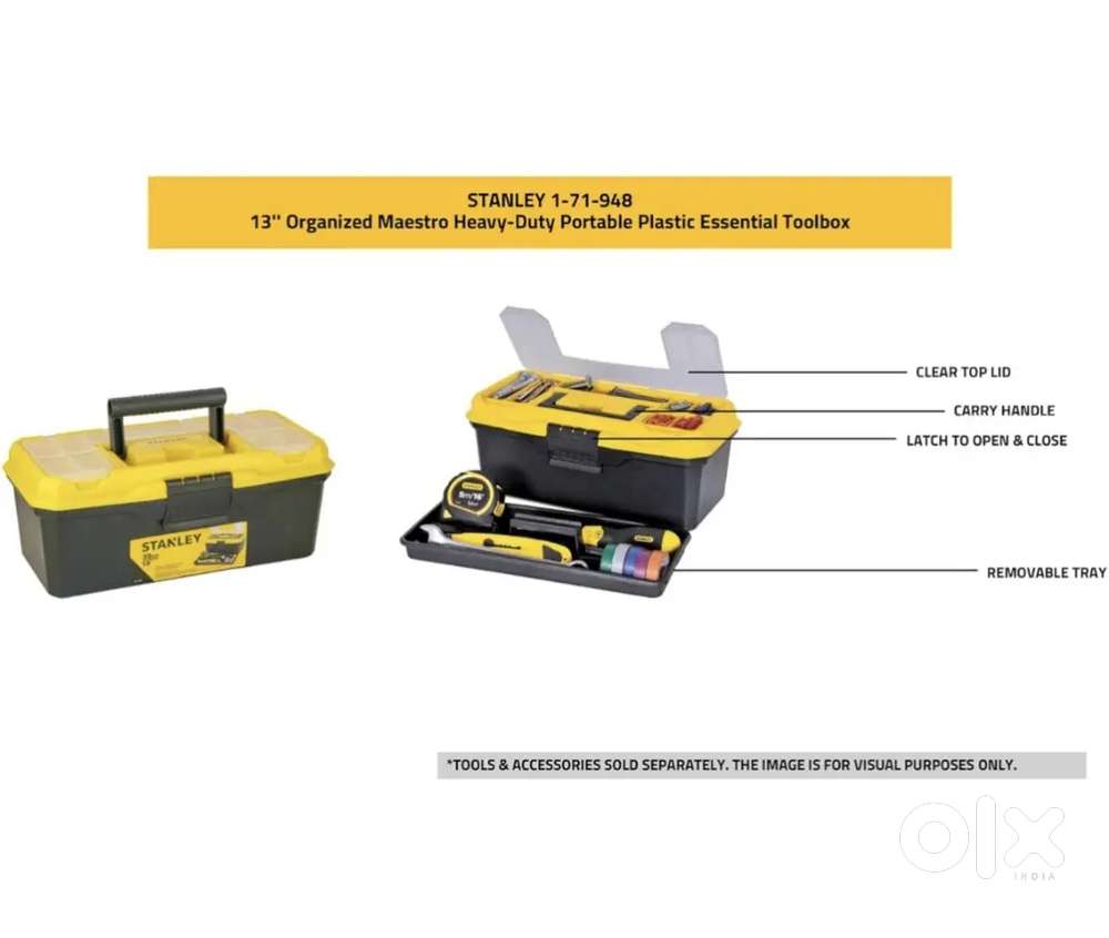 Stanley 13 inch Toolbox Heavy Duty Portable Brand new - Kitchen
