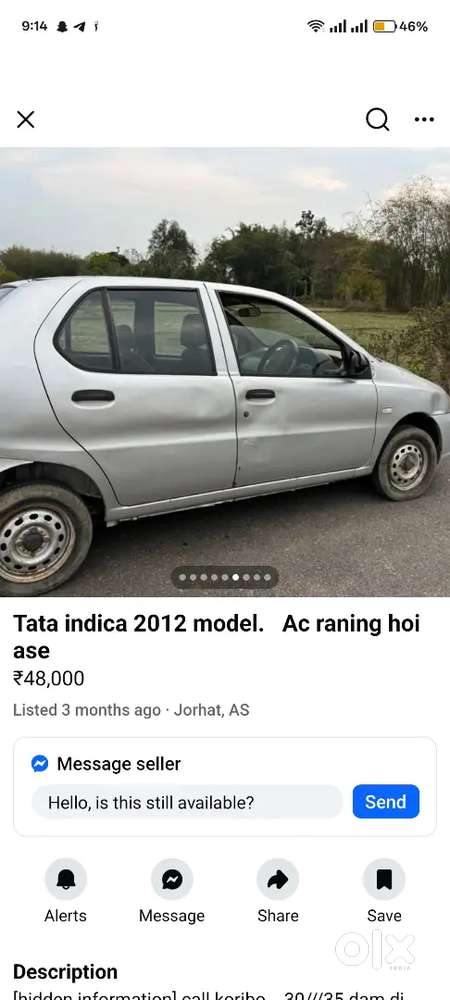 Tata Indica V2 Diesel 2012