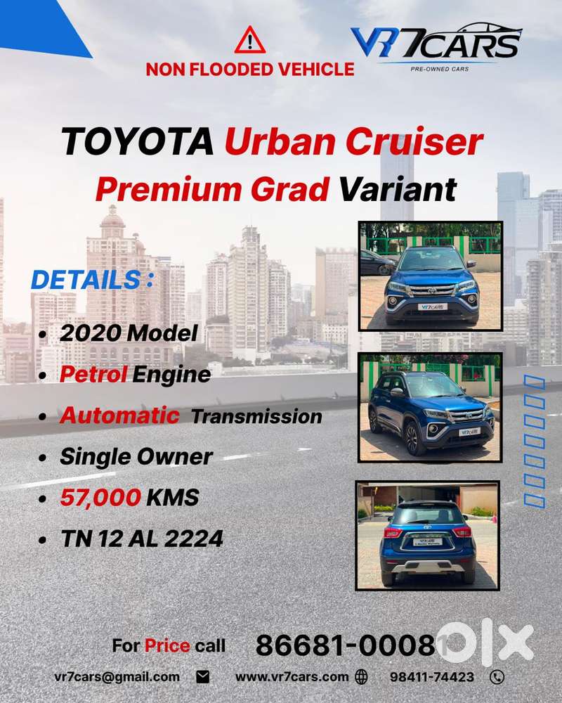 Toyota Urban Cruiser 1.5 Premium Grade At, 2020, Petrol