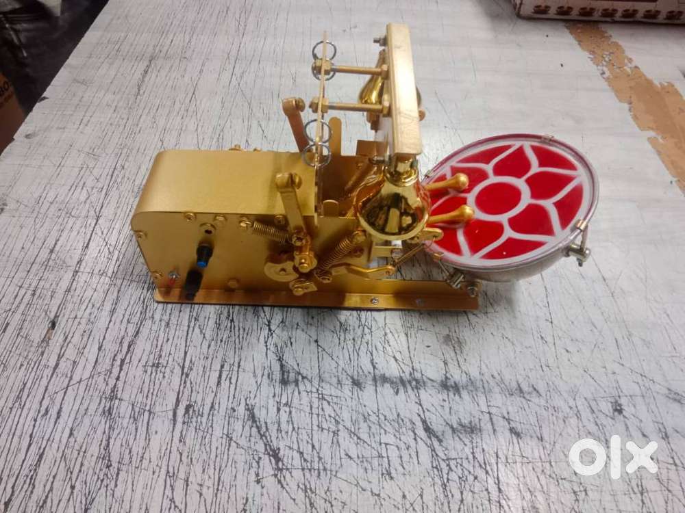 Fully Automatic Electric Mini Aarti Machine With Nagara, 2 Bells & Jal