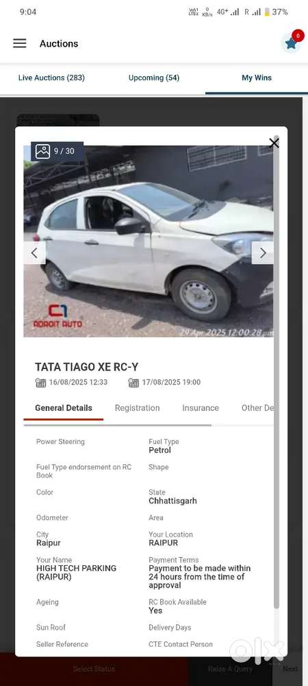 Tata Tiago 2020 Petrol 3600 Km Driven