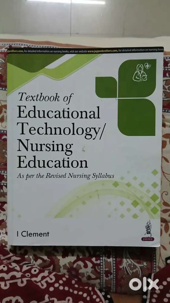 Textbook of Educational Technology Nursing Education by i clement