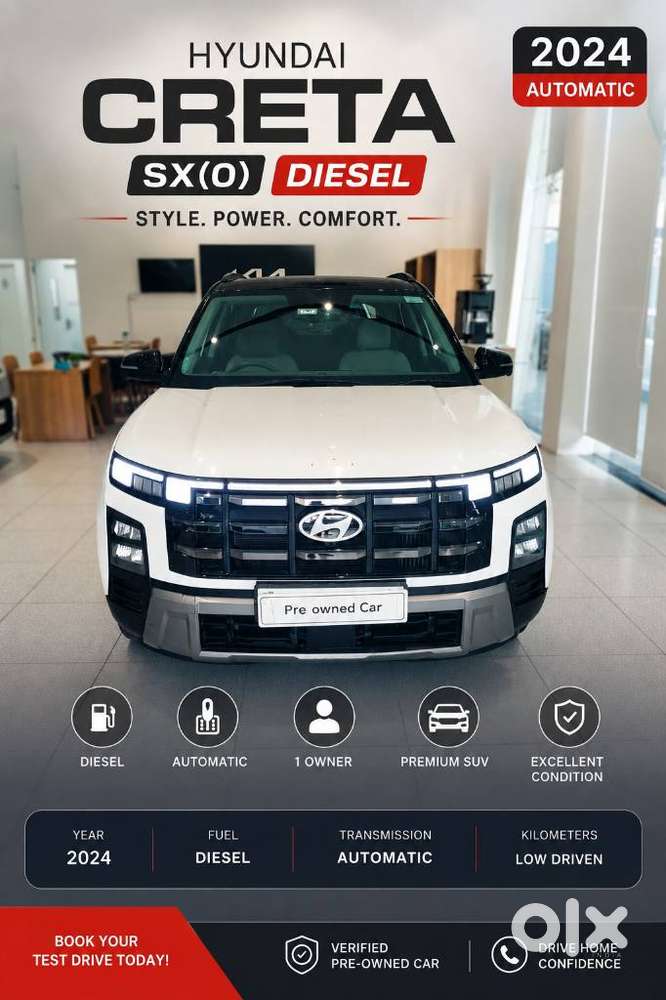 Hyundai Creta 1.5 Sx (o) Diesel At, 2024, Diesel