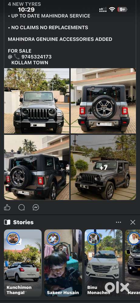 Mahindra Thar Lx Convertible Top Diesel At 4wd, 2021, Diesel