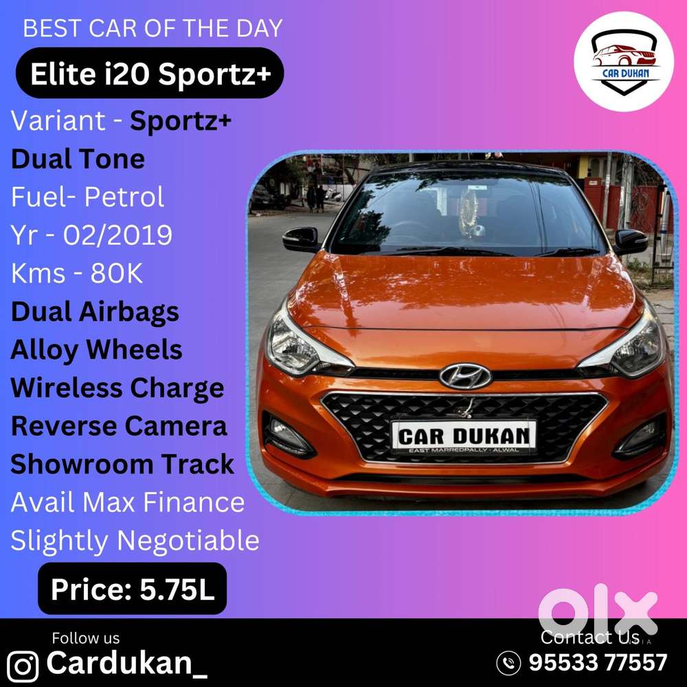 Hyundai Elite I20 Sportz Plus Dual Tone, 2019, Petrol
