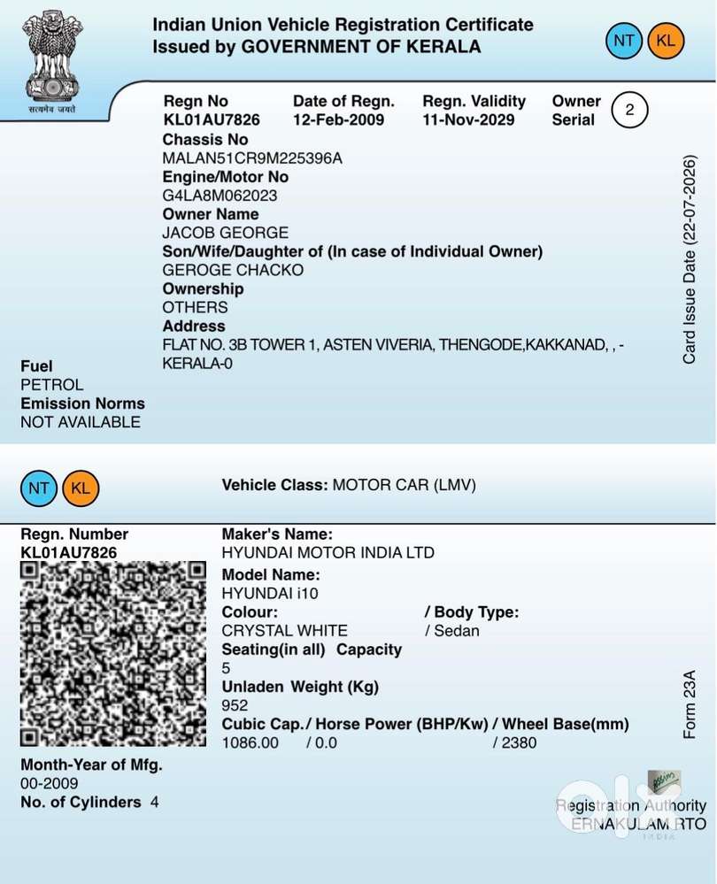 Hyundai I10 Sportz At, 2009, Petrol