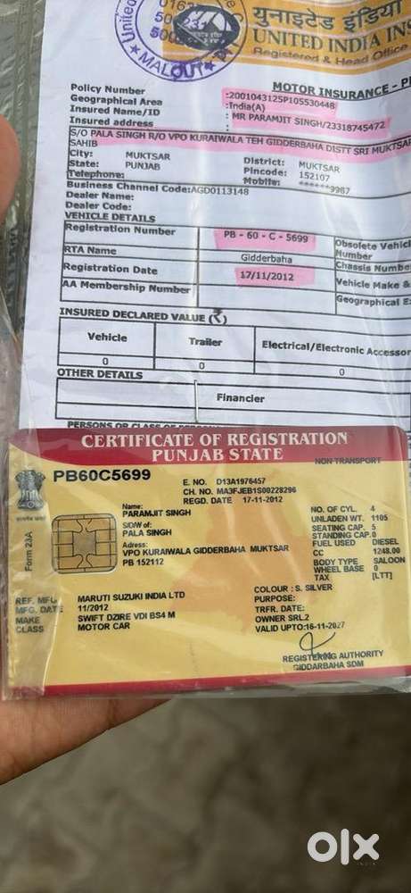 Maruti Suzuki Swift Dzire 2012 Diesel Good Condition