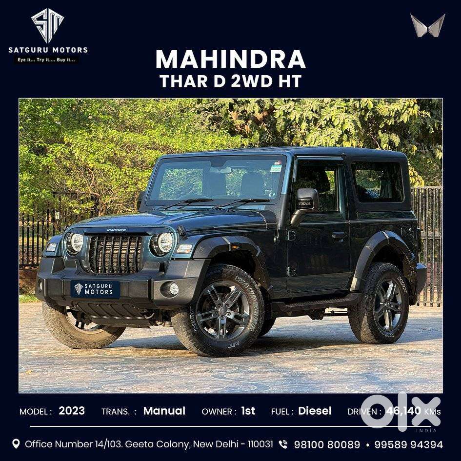 Mahindra Thar Lx Hard Top Diesel Mt Rwd, 2023, Diesel