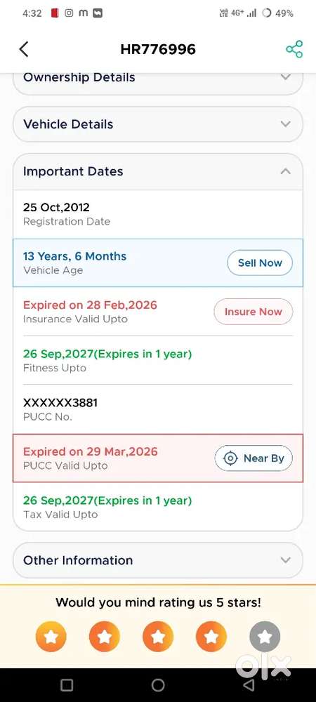 Mahindra Scorpio 2012 Diesel ⁸95000 Km Driven