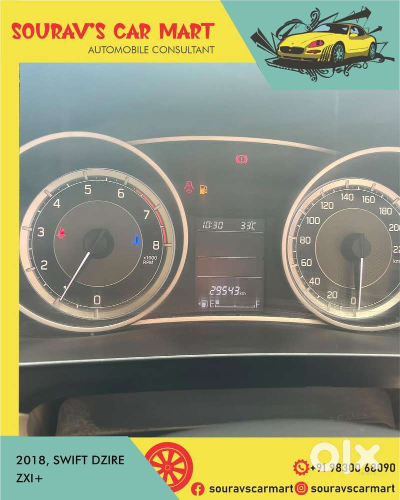 Maruti Suzuki Swift Dzire Zxi + Mt, 2018, Petrol