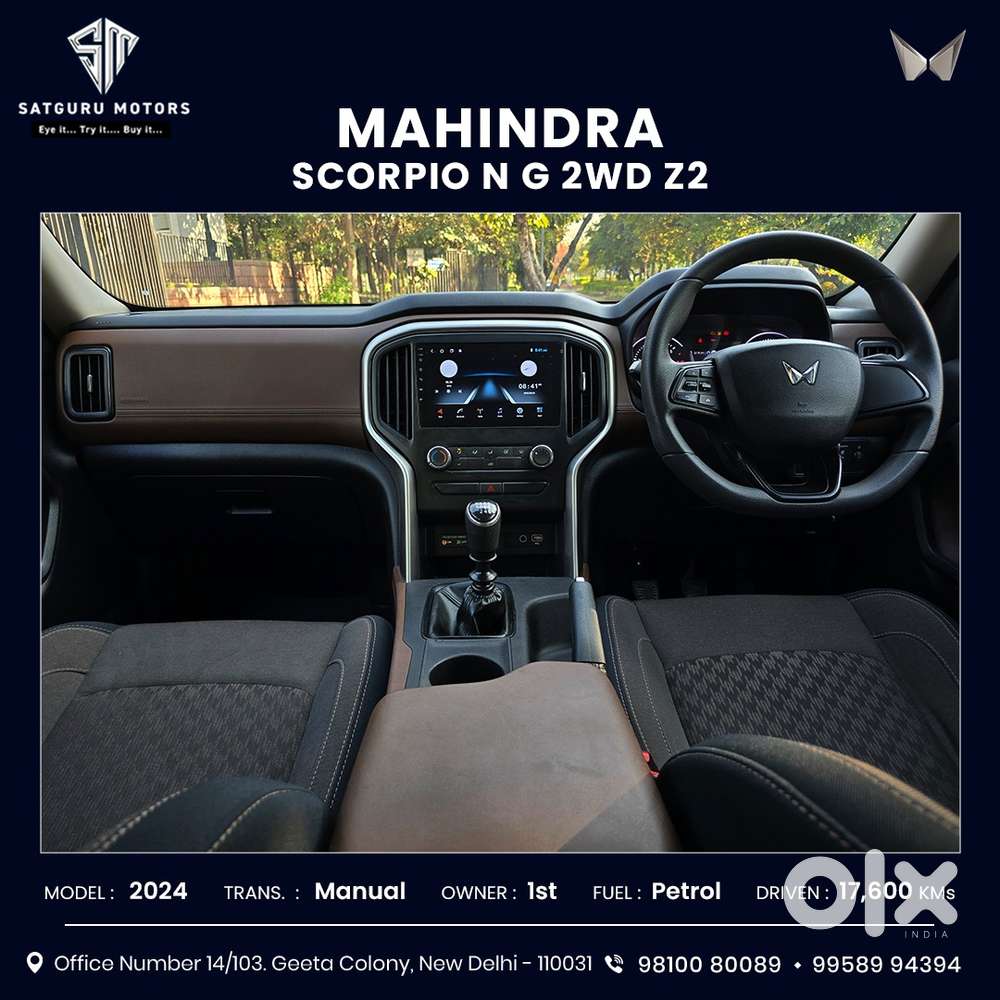Mahindra Scorpio N Z2 Petrol Mt 6 Str, 2024, Petrol
