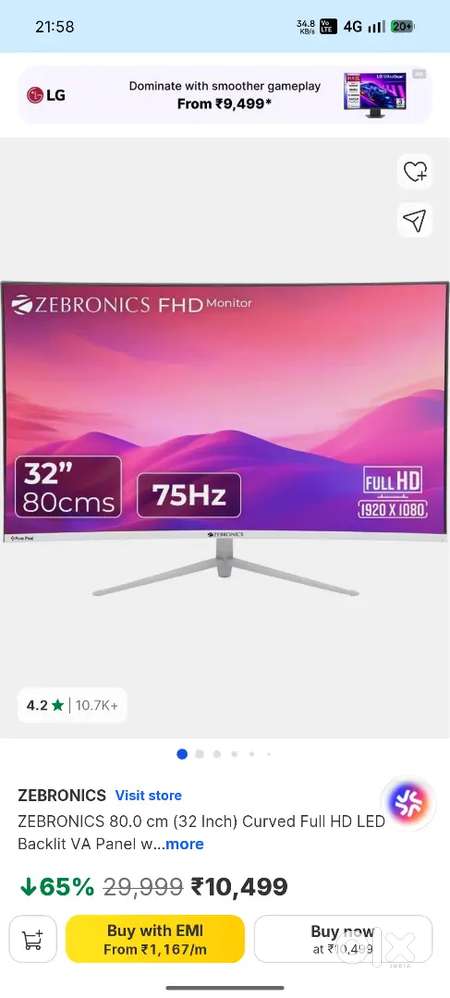 Zebronics monitor