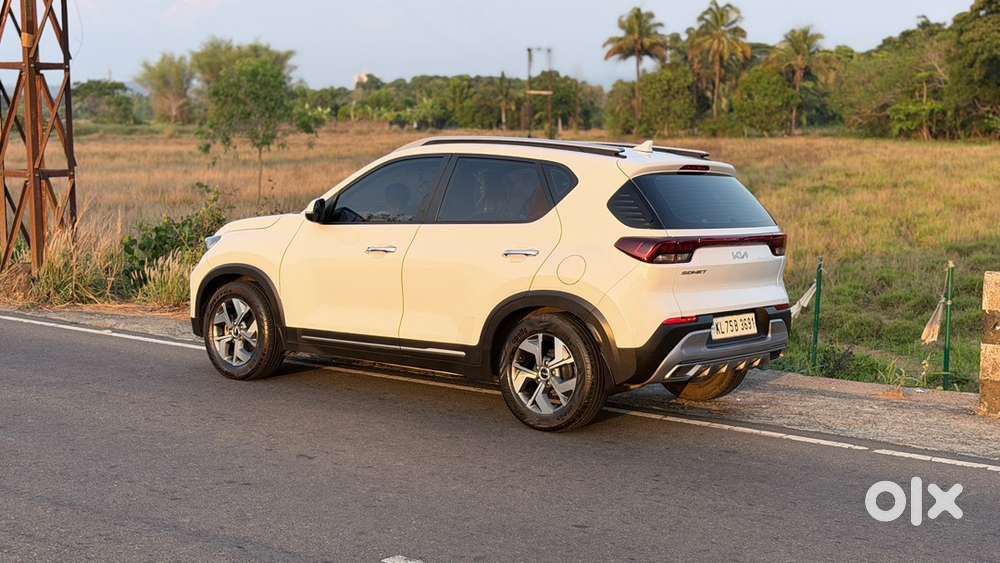 Kia Sonet Htx Diseal 2021 White Sunroof