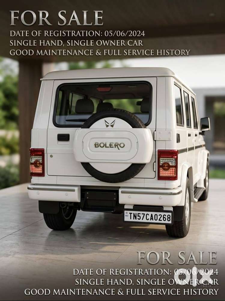 Mahendra Bolero - 2024 Model - Single Owner - Well Maintenance