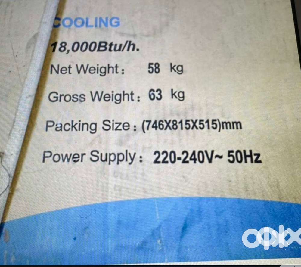 Air Conditioner Window model( MDV) 18000BTUUn Used.  Packing