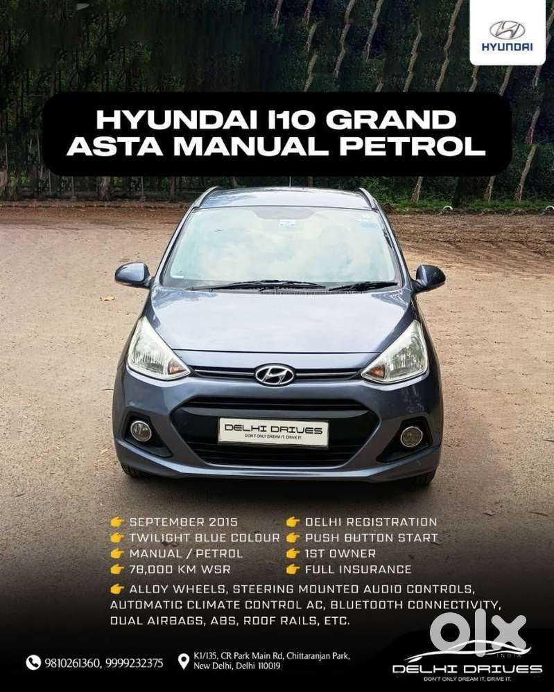 Hyundai Grand I10 Asta 1.2 Vtvt, 2015, Petrol