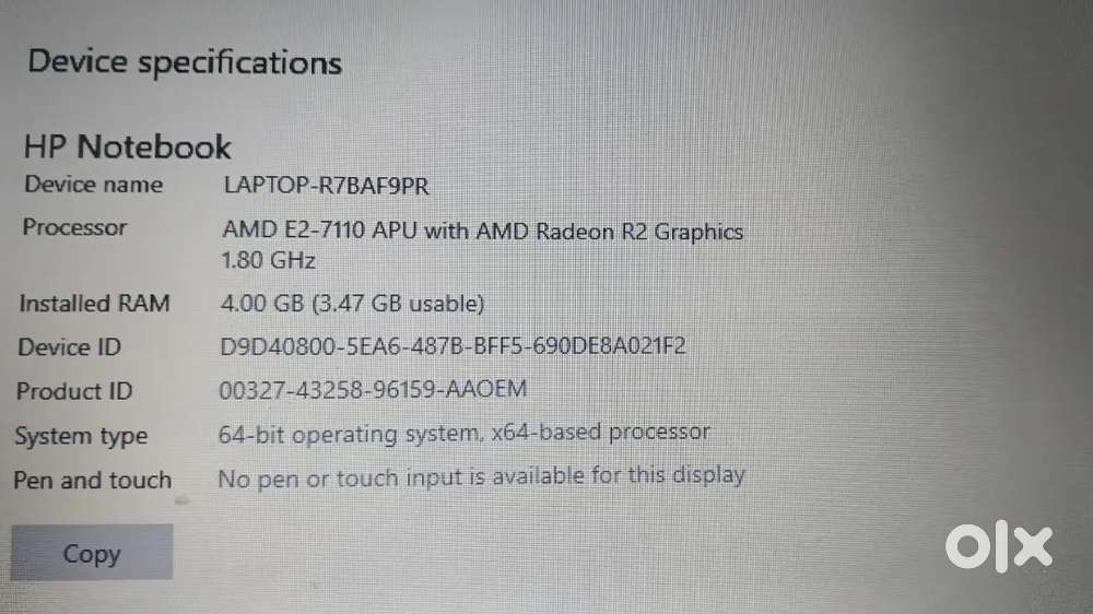 I want to sale my hp notebook laptop