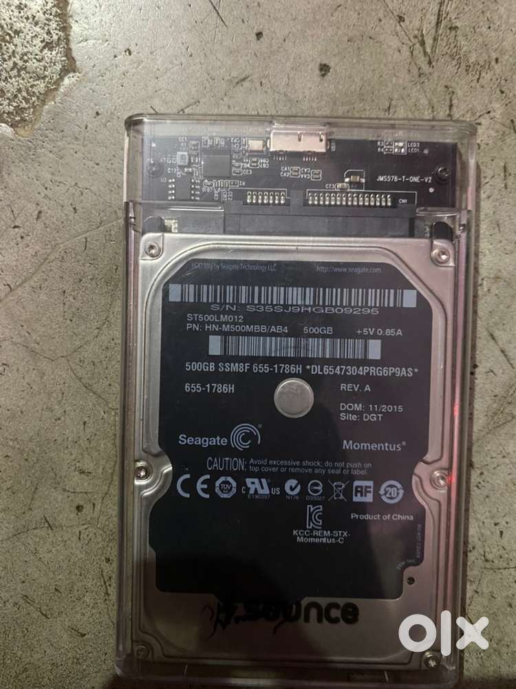 500 gb External hard disk fully working condition