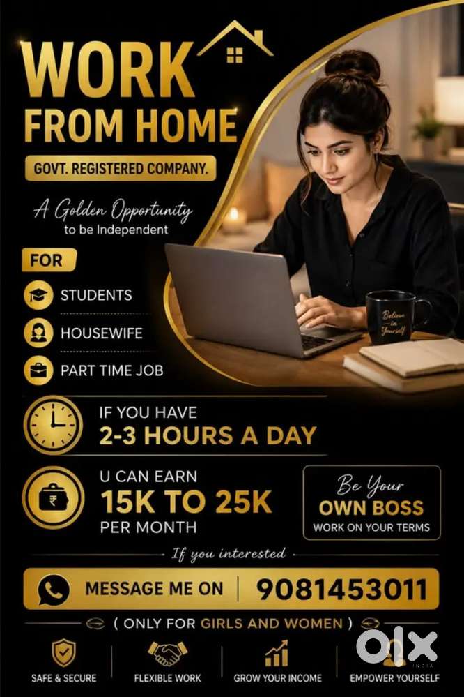 Work from home only female