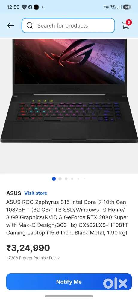 Asus Rog Zephyrus S15