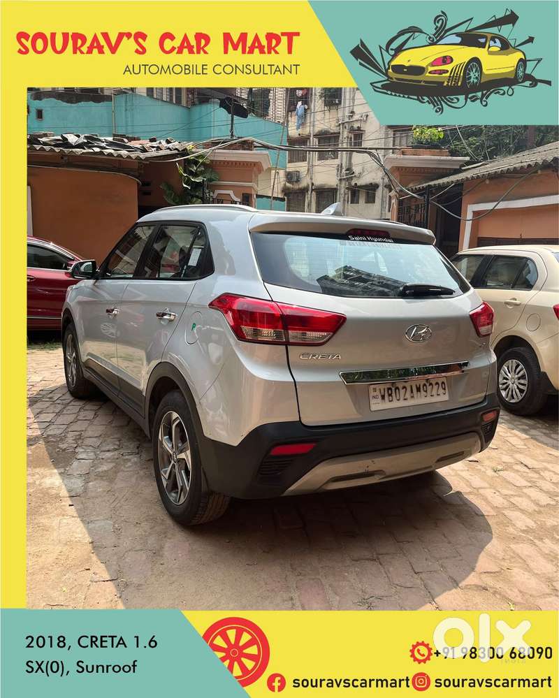 Hyundai Creta 1.6 Sx (o), 2018, Petrol