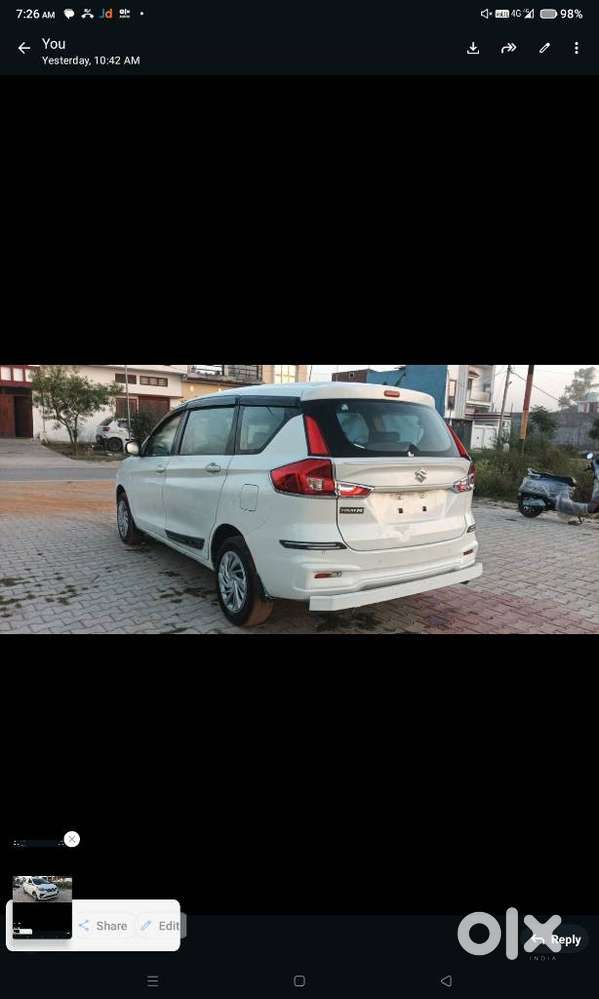 Maruti Suzuki Ertiga 1.5 Tour M Cng, 2022, Cng & Hybrids