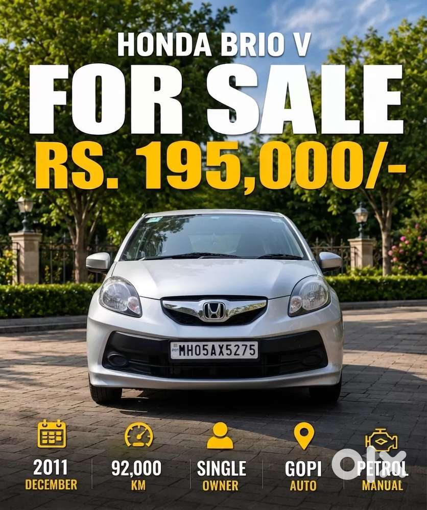 Honda Brio [ ] 1.2 V Mt, 2011, Petrol