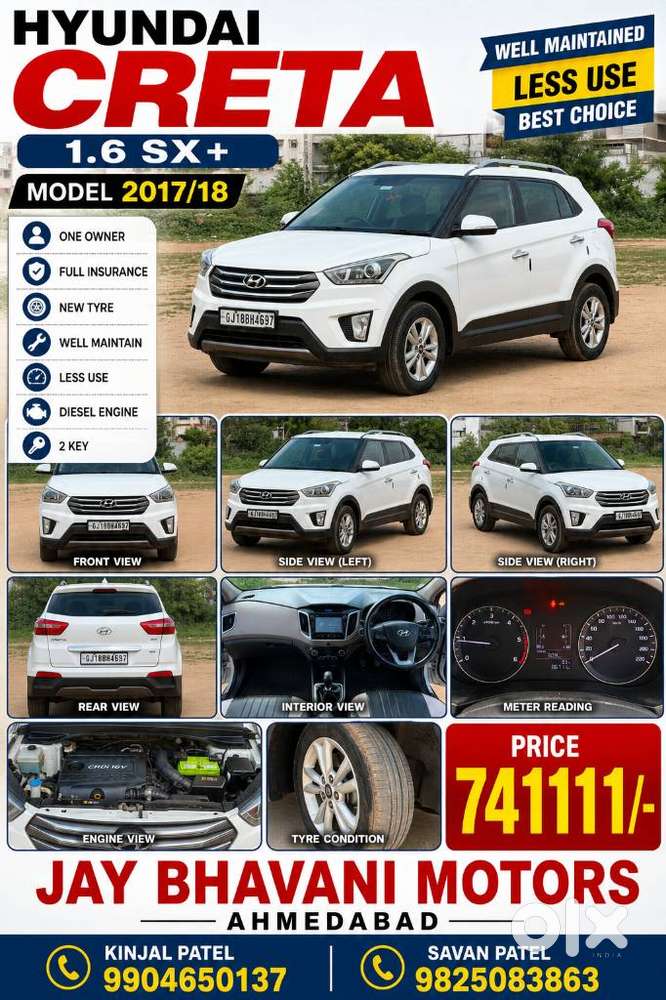 Hyundai Creta 1.6 Sx Plus, 2017, Diesel