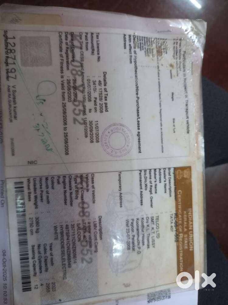 Force Motors One, 2003, Diesel