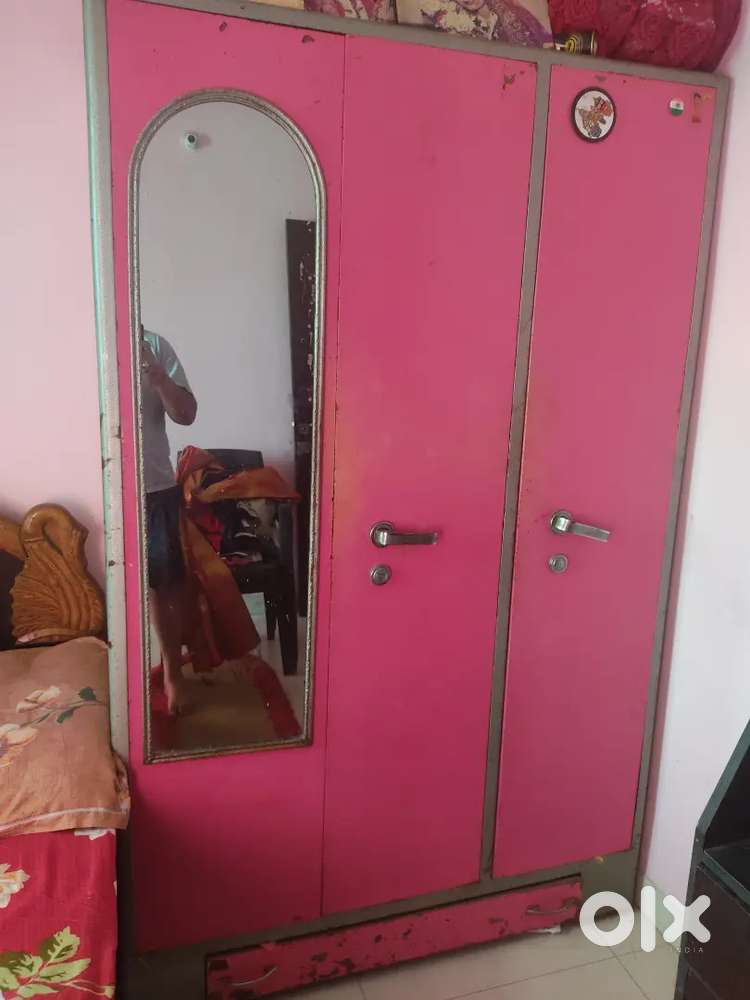 Triple Door Steel Almirah in Excellent Condition