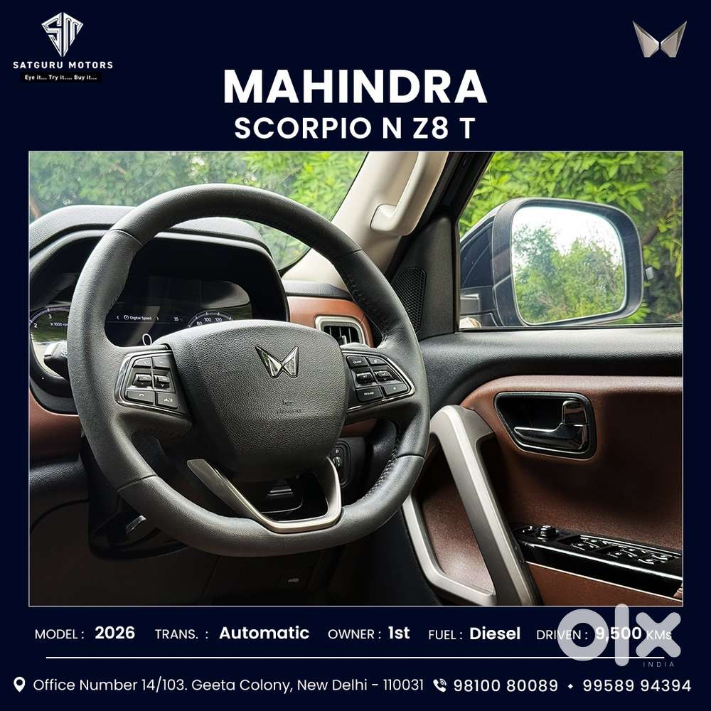 Mahindra Scorpio N Z8 L Diesel At 2wd 7 Str, 2026, Diesel