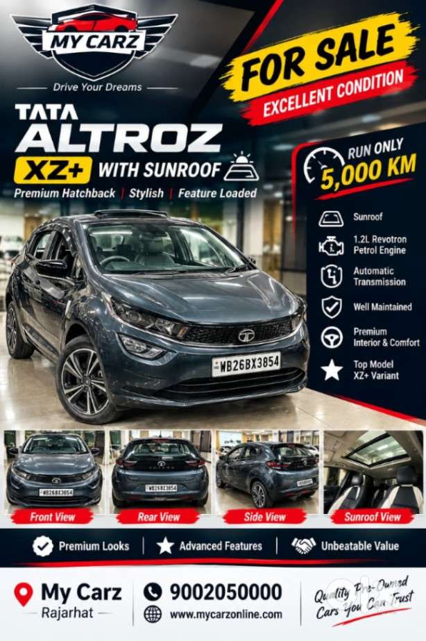 Tata Altroz Xz Plus (s), 2023, Petrol