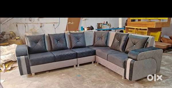 New L shape Lethar sofa set