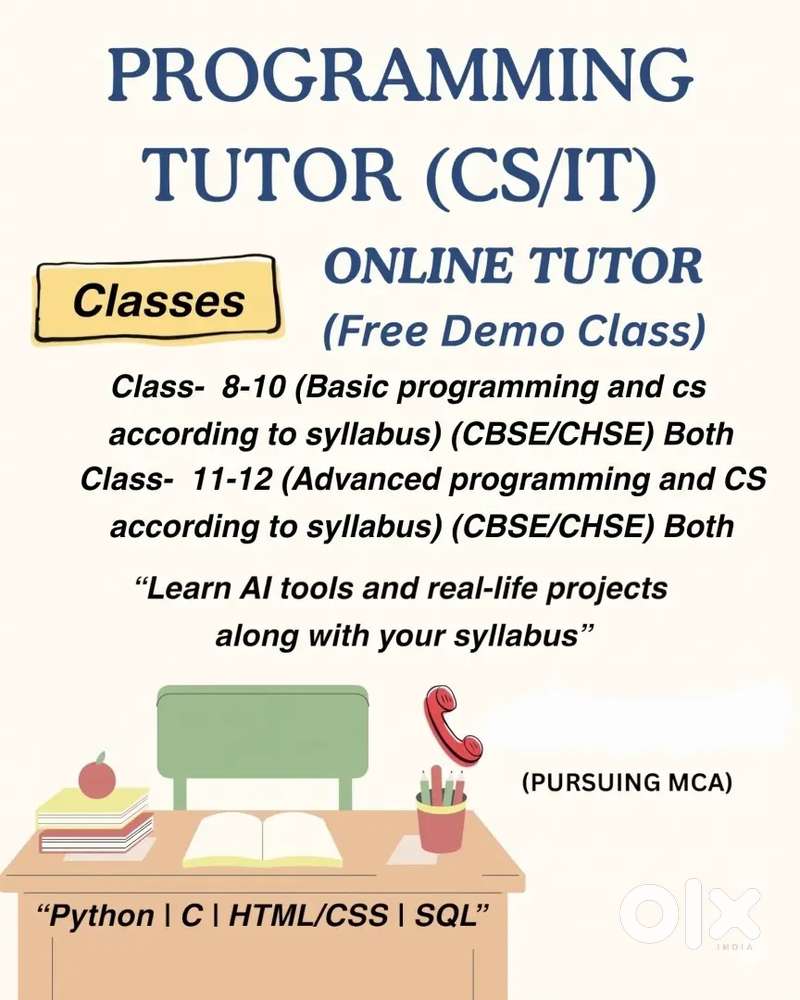 Computer science and programming tutor