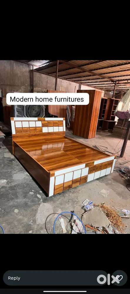 Double bed with box wholesale from factory brand new