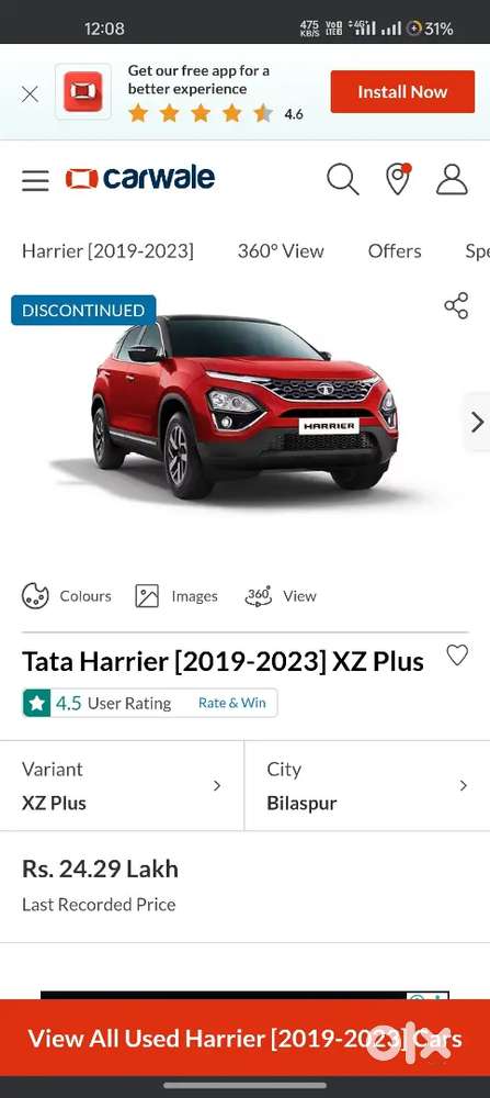 Tata Harrier 2022 Diesel Well Maintained