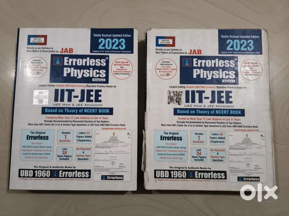 Errorless Book (Physics, Chemistry, Maths)