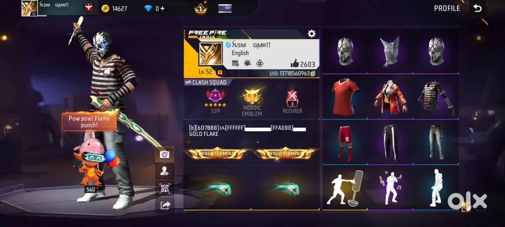 Lev 52 total 2500 top up