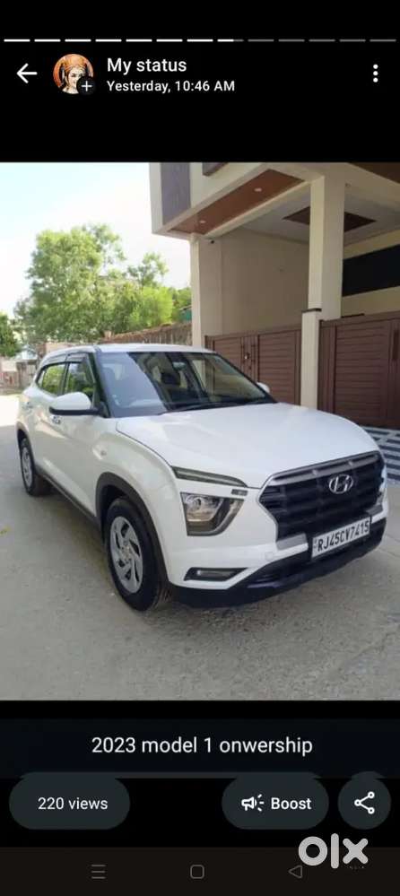 Hyundai Creta 2023 E+variant Km 65000 With Company Service Record